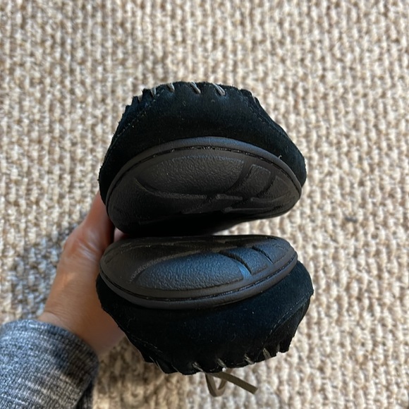 VGUC Mens sz 9 LL bean slippers-black - Picture 2 of 5